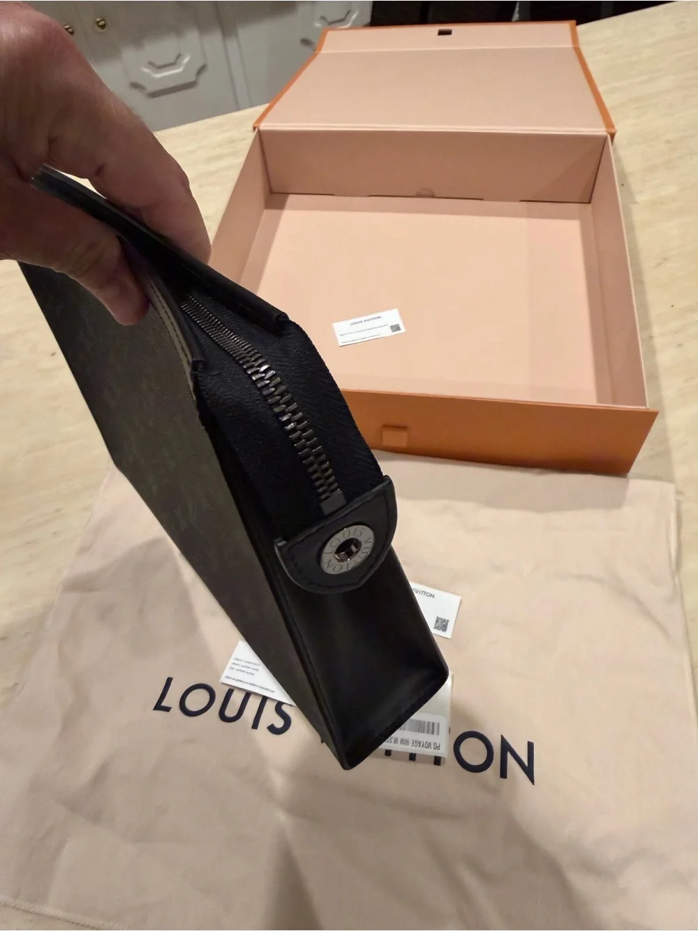 Louis Vuitton Black Monogram Toiletry Pouch